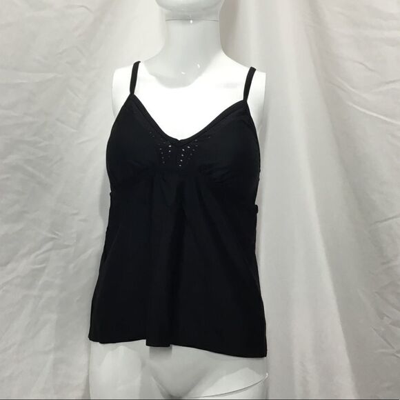 Coastal Blue Laser Cut Tankini Top (D12) - Picture 1 of 8